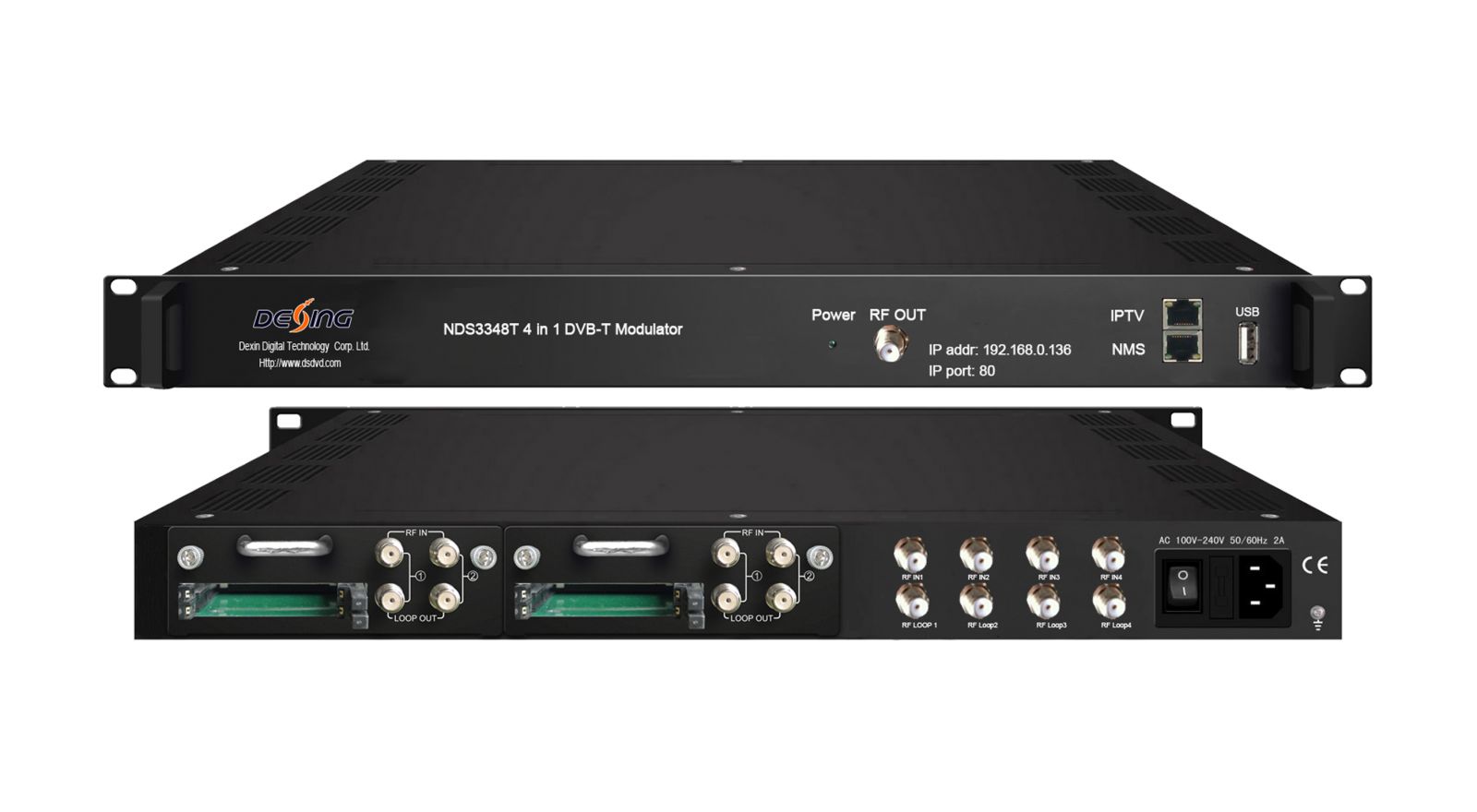 NDS3348T (V2) 4 in 1 DVB-T Modulator